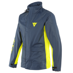 Jacket Rainproof Unisex Dainese STORM 2 BLACK-IRIS/FLUO-YELLOW