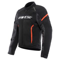 Veste de moto Homme Dainese AIR FRAME 3 TEX Été Black/Black/Red-Fluo