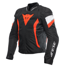 Veste de moto D-Synth 350 Homme Dainese AVRO 5 Black/Red-Fluo/White