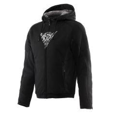Motorrad Sweatshirt Mann Dainese BOVISA mit Schutz Black/White