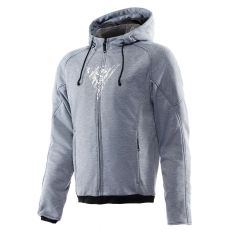 Motorrad Sweatshirt Mann Dainese BOVISA mit Schutz Grey-Melange/Black