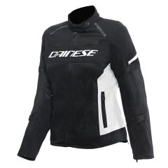 Veste de moto Tissu Femme Dainese AIR FRAME 3 TEX Été Black/White/White