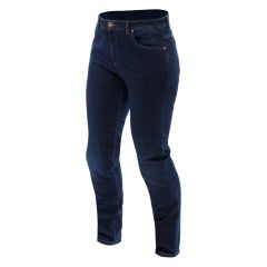 Motorcycle Pants Woman Dainese 12-POCKET DENIM SLIM CURVY SHORT Deep-Blue