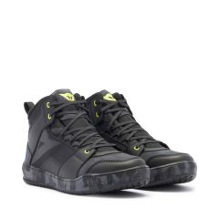 Motorcycle Shoes Man Dainese SUBURB D-WP Waterproof Black/Camo/Acid Yellow