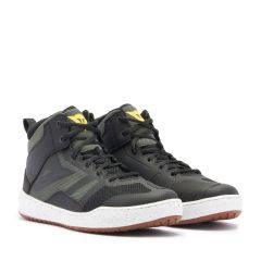 Motorcycle Shoes Man Dainese SUBURB AIR Summer Black/White/Army Green