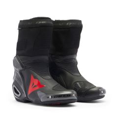 Bottes de moto Courses Homme Dainese AXIAL 2 AIR Été Black/Black/Red-Fluo