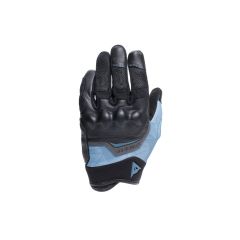 Motorradhandschuhe Stoff Frau Dainese ERMEX Sommer Black/Blue Mirage