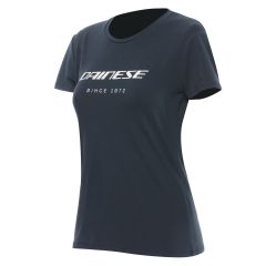 T-Shirt Woman Dainese ESSENCE WORDMARK crew neck Carbonio