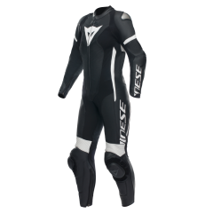 Lederkombi Frau Dainese GROBNIK 1PC perforiert Schwarz/Schwarz/Weiß