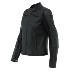 Dainese Razon 2 Lady Blouson en Cuir Noir
