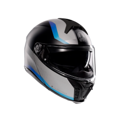 Flip-Up Helmet AGV TOURMODULAR Stray Matt Black/Grey/Blue