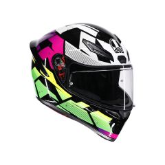Casco Integral AGV K1 S Punkpulse Black/Purple/Lime