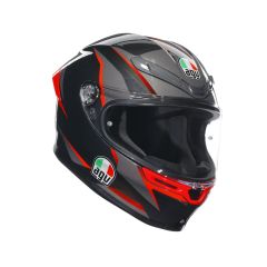 Casque Intégral AGV K6 S SLASHCUT BLACK/GREY/RED