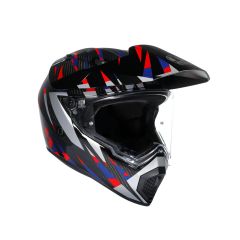 Casque Intégral AGV AX9 CARBON Steppa Carbon/Red/Blue