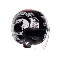 Jethelm AGV ETERES History Matt Black/White/Red