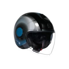 Jet Helmet AGV ETERES Levanto Black/Silver/Blue