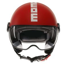 Jet Helmet Momodesign FGTR CLASSIC Candy Matt Red/White
