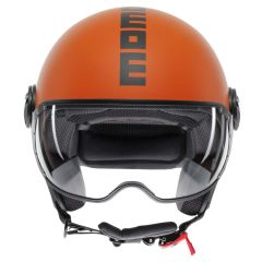 Jet Helmet Momodesign FGTR CLASSIC Mono  Matt Orange/Black