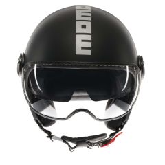 Jet Helmet Momodesign FGTR EVO Mono Matt Black/Silver