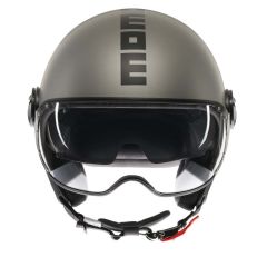 Jet Helmet Momodesign FGTR EVO Mono Matt Titanium Frost/Black
