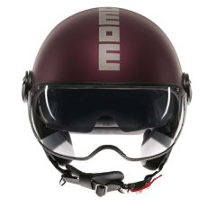 Jet Helmet Momodesign FGTR EVO Mono Matt Amarena/Silver