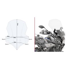 2139DT - Givi Bulle spécifique 69,5x48 cm Yamaha Tracer 900 / 900 GT (2018)
