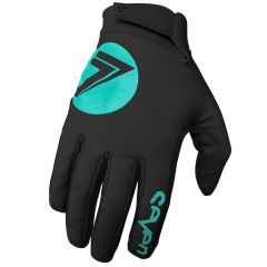Gloves Motocross Seven Zero Cold Weather Black/Aqua