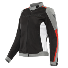 Veste D-Dry Dainese Hydraflux 2 Air Lady Noir / Gris Anthracite / Rouge Lave