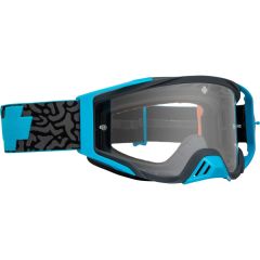 Lunettes de Moto FOUNDATION Maze Blue HD Clear