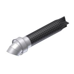 50.DK.047.0 - DB Killer Mivv  Ø35 - Ø48 - L.210mm  Suono - curvo - multiforo