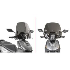 6131S - Bulle Givi Fumé 32.5x52cm KYMCO Agility NX 125 (26)