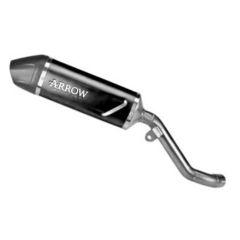 72079AKN - Auspufftopf Arrow Indy Race Dark Aluminium Kawasaki KLE 500 (26-)