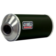 73672B2 - Silenciador Escape Giannelli MAXI OVAL Negro Aprilia ATLANTIC 500
