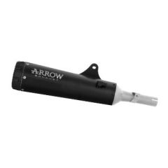 74514RBN - Auspufftopf Arrow Rebel Dark Edelstah Honda GB 350 S (25-)