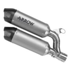 77521PR - Exhaust Muffler Arrow Round Sil Titanium Ducati Monster 890 V2 (26-)