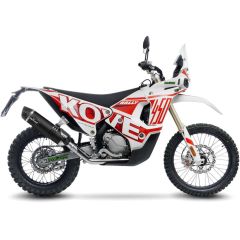 80047 - Exhaust mid pipe LeoVince No-Kat KOVE 450 RALLY LOW/HIGH (23-24)