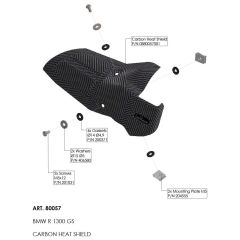 80057 - Exhaust heat shield LeoVince BMW R 1300 GS (23-25)
