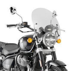 9058A Windschutzscheibe Givi Transparent 38x42cm Royal Enfield Super Meteor 650 