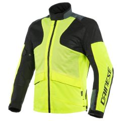 Veste Dainese Moto AIR TOURER TEX Noir Jaune-Fluo Ebony