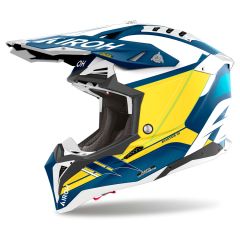 Casque Tout-Terrain Airoh AVIATOR 3 SABER Blue Matt