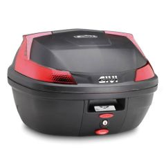 B37N - Maleta Givi Monolock B37 Blade Negro Rojo parrilla y kit de fijación 37lt
