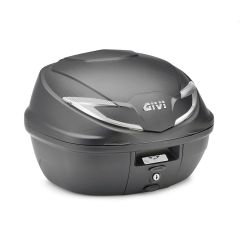B39NT - Topcase Givi MonoLock silberne Reflektoren Schwarz 39lt