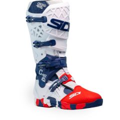 Bottes de moto Off Road Homme Sidi CROSSAIR X White Navy Red