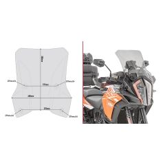 D7706S - Givi Spezifisches Windschild getönt Ktm 1290 Super Adventure S 17 > 18