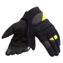 Motorcycle Gloves Dainese FOGAL UNISEX Black/Yellow-Fluo