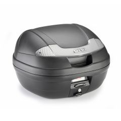 E340NT2 - Motorrad-Topcase Givi silberne Reflektoren Schwarz 34lt