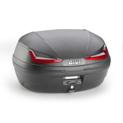 E455N - Motorrad-Topcase Givi MonoLock roter Reflektor 45lt