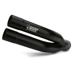E.002.LDGB - Silencieux Echappement MIVV DOUBLE GUN Noir BENELLI LEONCINO 500