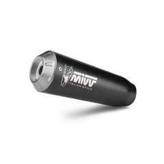 E.009.LC4B - Silencieux Echappement MIVV X-M1 Inox Noir BENELLI 752 S (19-22)