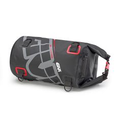 EA114GR - Givi Sac à roulettes étanche selle ou porte-bagages 30 Lt Gris Rouge